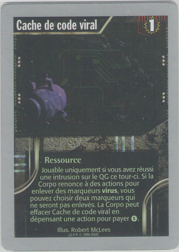 Cache de code viral